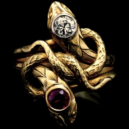 Square Snake Ring (Adj)
